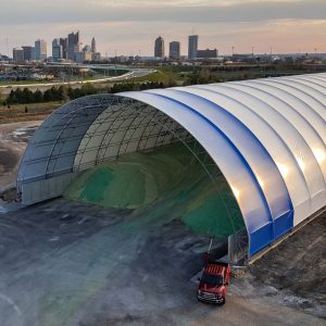 Photo of large fabric building by Tensoshade